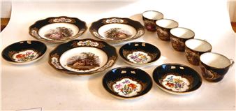 Modern Meissen porcelain teaware