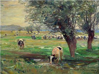 Pasture cows under trees - Emanuel Hegenbarth