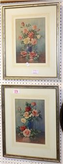 A pair of J Bailey 1938 signed still life - J Bailey