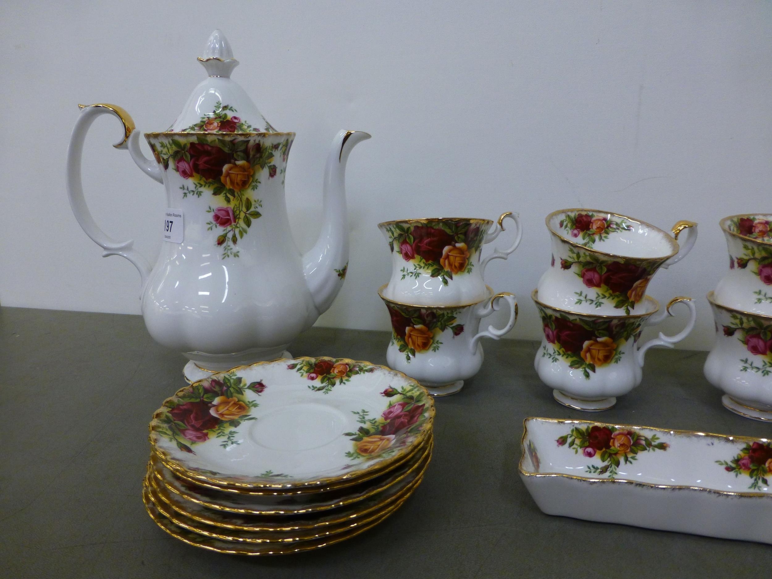 Royal Albert | A Royal Albert china Old Country Rose pattern coffee set ...