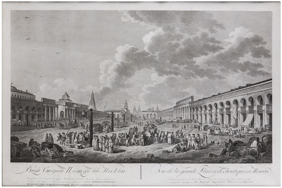 View of the Old Square in Moscow by Gérard de la Barthe, 1799