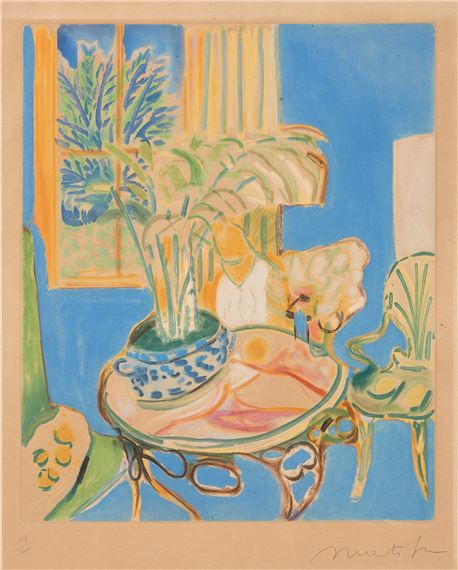 Henri Matisse | Petit Intérieur Bleu (Circa 1952) | MutualArt