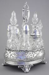 Artwork by John Barnard, Cruet Set Edward & John Barnard/London/1856, Made of Silver