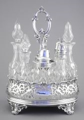 Artwork by John Barnard, Cruet Set Edward & John Barnard/London/1856, Made of Silver