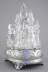 Artwork by John Barnard, Cruet Set Edward & John Barnard/London/1856, Made of Silver