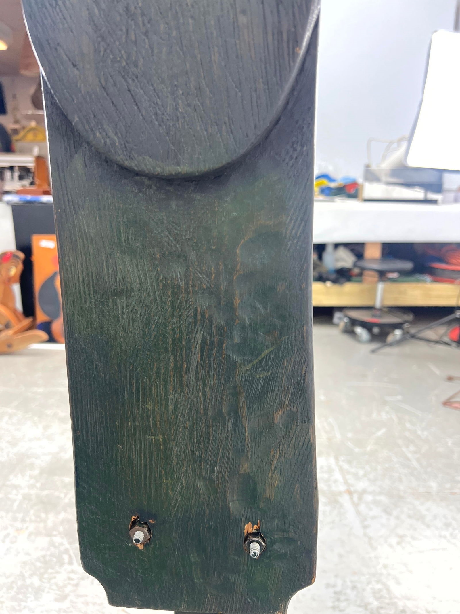 Artwork by Fred Powell, Fred Powell Eye Abstract Sculpture. Glass Eye in Metal and Wood Stand. Steampunk Industrial Vibe, Made of Metal and Wood Stand