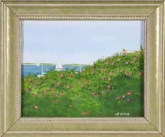 “Harbor Landscape Scene” - M. Flaig