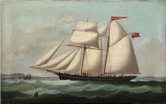 The Schooner William Henry off Belfast Lough - Joseph Semple