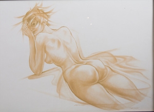 Artwork by A. Schneider, A collection of 11 watercolor works, u.a. Schneider-Sato, Made of Watercolor, mixed media, drawings and gouache on various supports