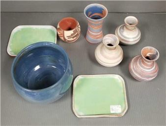 Gp asst pottery: Pine Ridge, Pinto, signed Jemez - Pinto