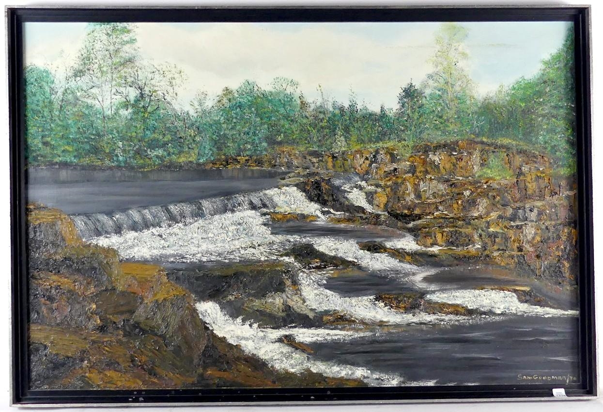 Artwork by Sam Goodman, Untitled: River Rapids, Made of oil on canvas
