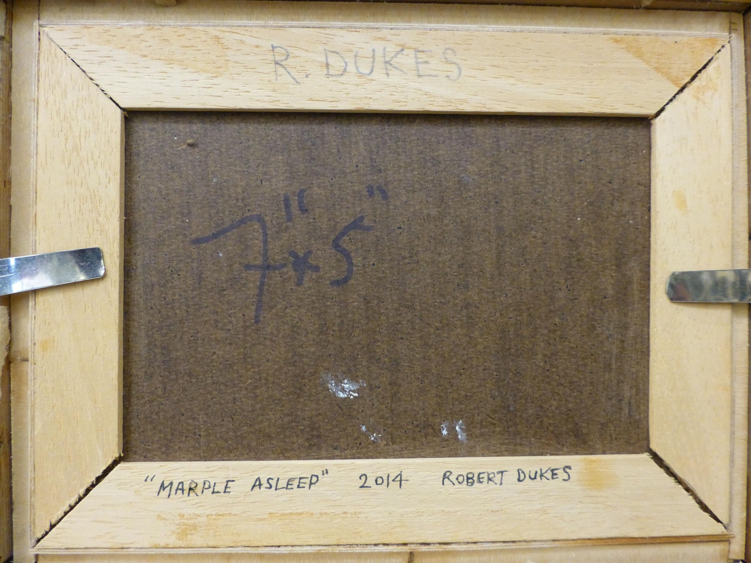 Artwork by Robert Dukes, Robert Dukes, Made of oil on board