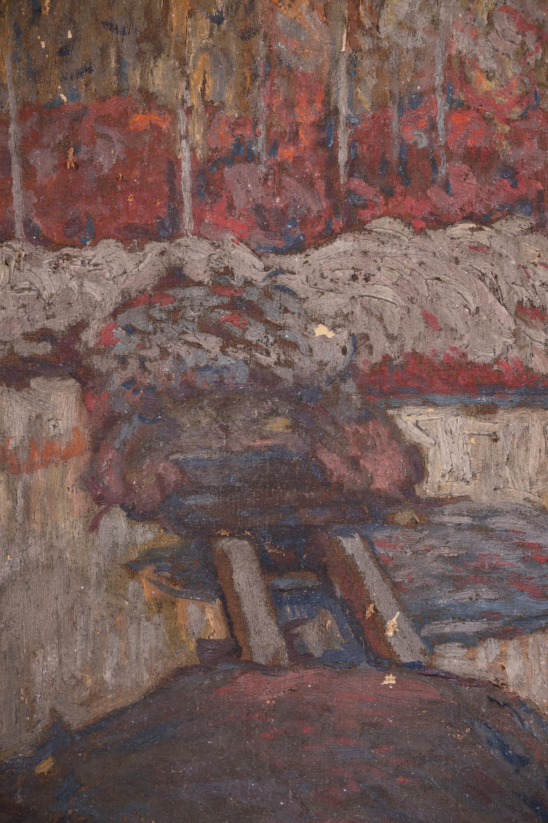 Alexandre Altmann | Reflets de grands arbres sur la rivière | MutualArt