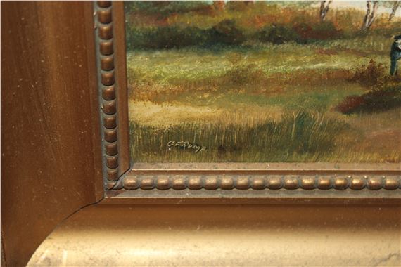 Charles Frederick Rump | two oil on board studies depicting lands ...