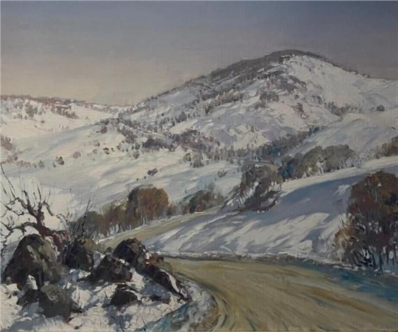 The Snowy Mountains Road by Alan Robert Colquhoun Grieve