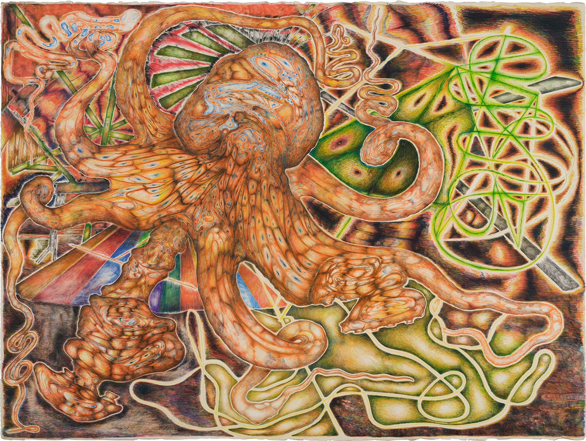 Artwork by Steve DiBenedetto, The Wizard, Made of colored pencil drawing, on wove paper