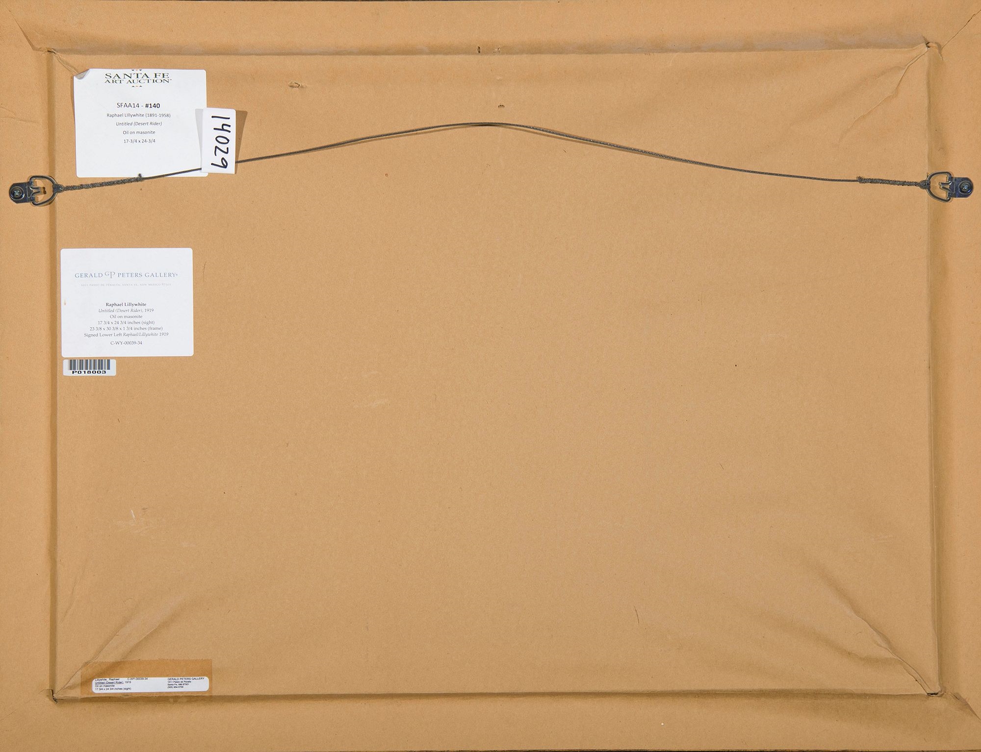 Artwork by Raphael Lillywhite, Desert Rider, Made of Oil on board