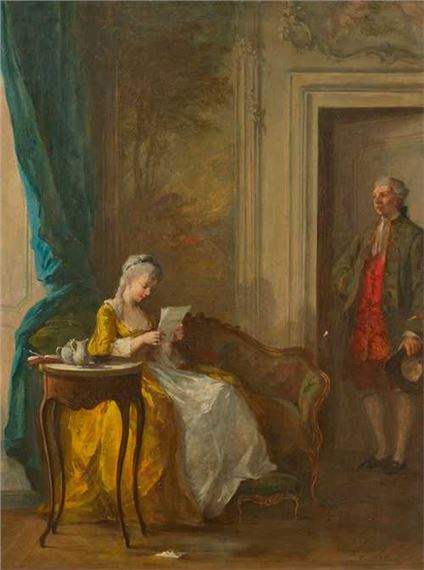 The letter by Louise Émilie Leleux-Giraud, 1824