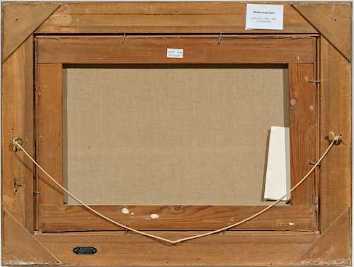 Artwork by Anton Doll, Winter entertainment on a frozen river, Made of Oil on canvas