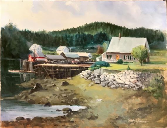 Cottage on the Cove by Fritz Hoffman