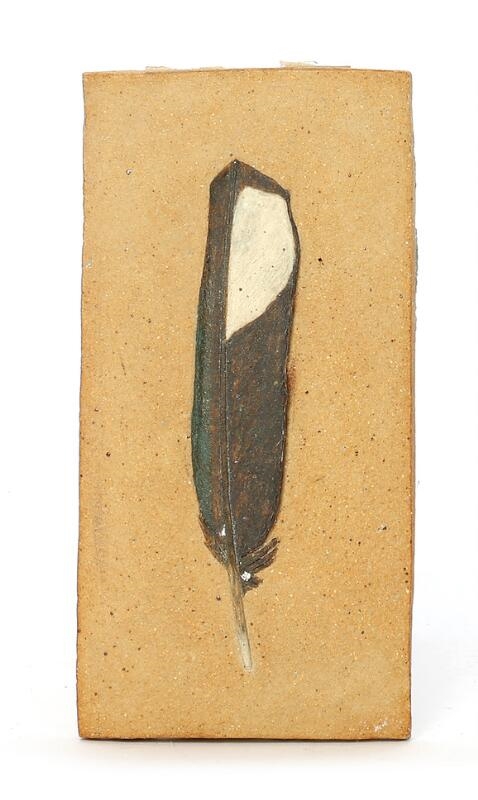 Artwork by Hans Christian Gunnar Ulf Brem Rasmussen, A collection of 13 stoneware wall reliefs modelled with relief birds, Made of polychrome glazes