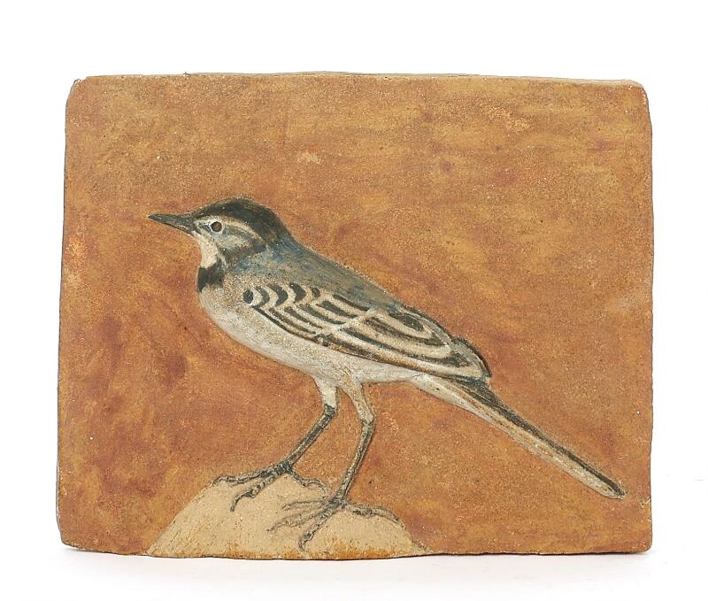 Artwork by Hans Christian Gunnar Ulf Brem Rasmussen, A collection of 13 stoneware wall reliefs modelled with relief birds, Made of polychrome glazes