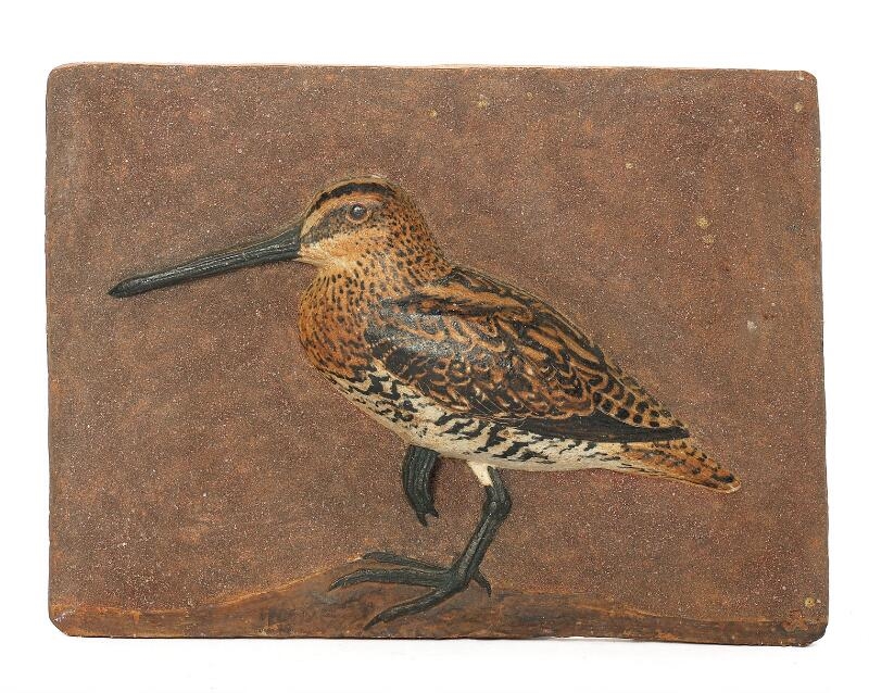 Artwork by Hans Christian Gunnar Ulf Brem Rasmussen, A collection of 13 stoneware wall reliefs modelled with relief birds, Made of polychrome glazes