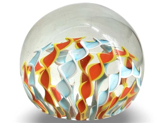 Murano | Murano Ribbon Art Glass Paperweight | MutualArt