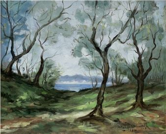 Trees at the Water Border - Stelian Popescu Ghimpati