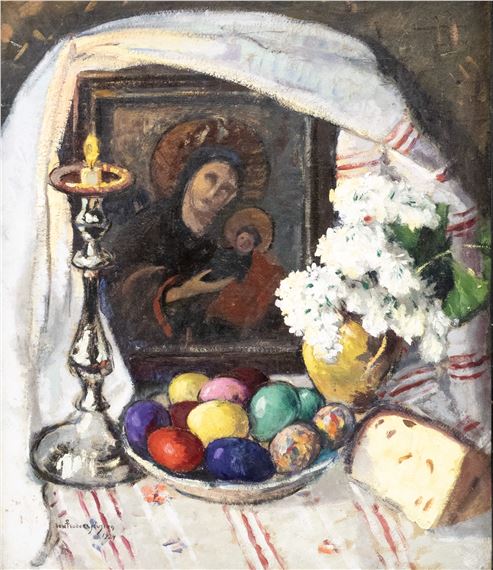 Easter Feast by Ion Theodorescu Sion, 1924