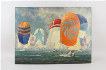 Sailboats, Yachts, Spinnakers - Mark Whitcombe