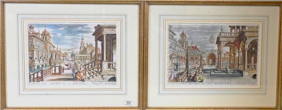 “Ionica Odor” and “Dorica Auditus” from the Books of Architecture, the Five Senses - Paul Vredeman de Vries