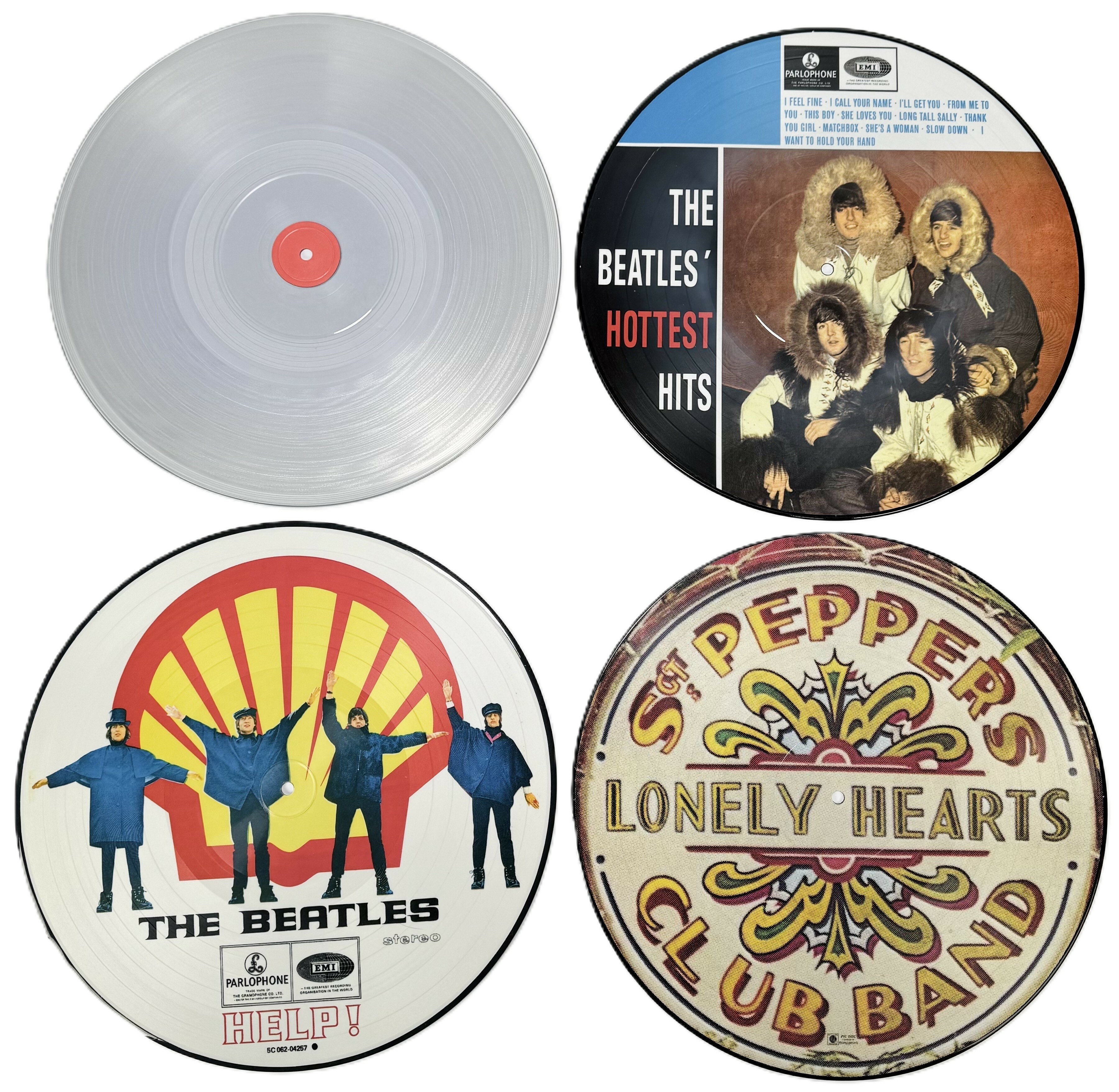 The Beatles | Vier picture disc elpees van The Beatles; Sgt. Peppers ...