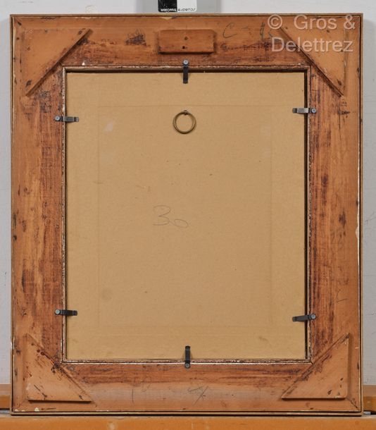 Artwork by Lê Phổ, NO ONLINE AUCTION FOR THIS  [VIETNAM/FRANCE] Young woman sewing, Made of Ink and colors on silk