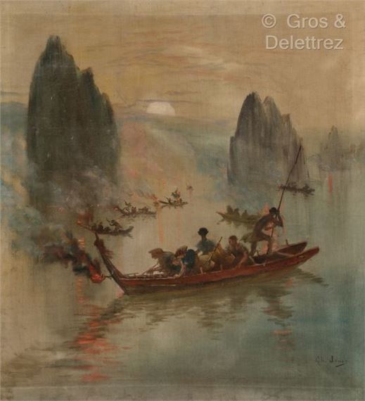 [FRANCE] Night fishermen in Halong Bay by Charles Jouas