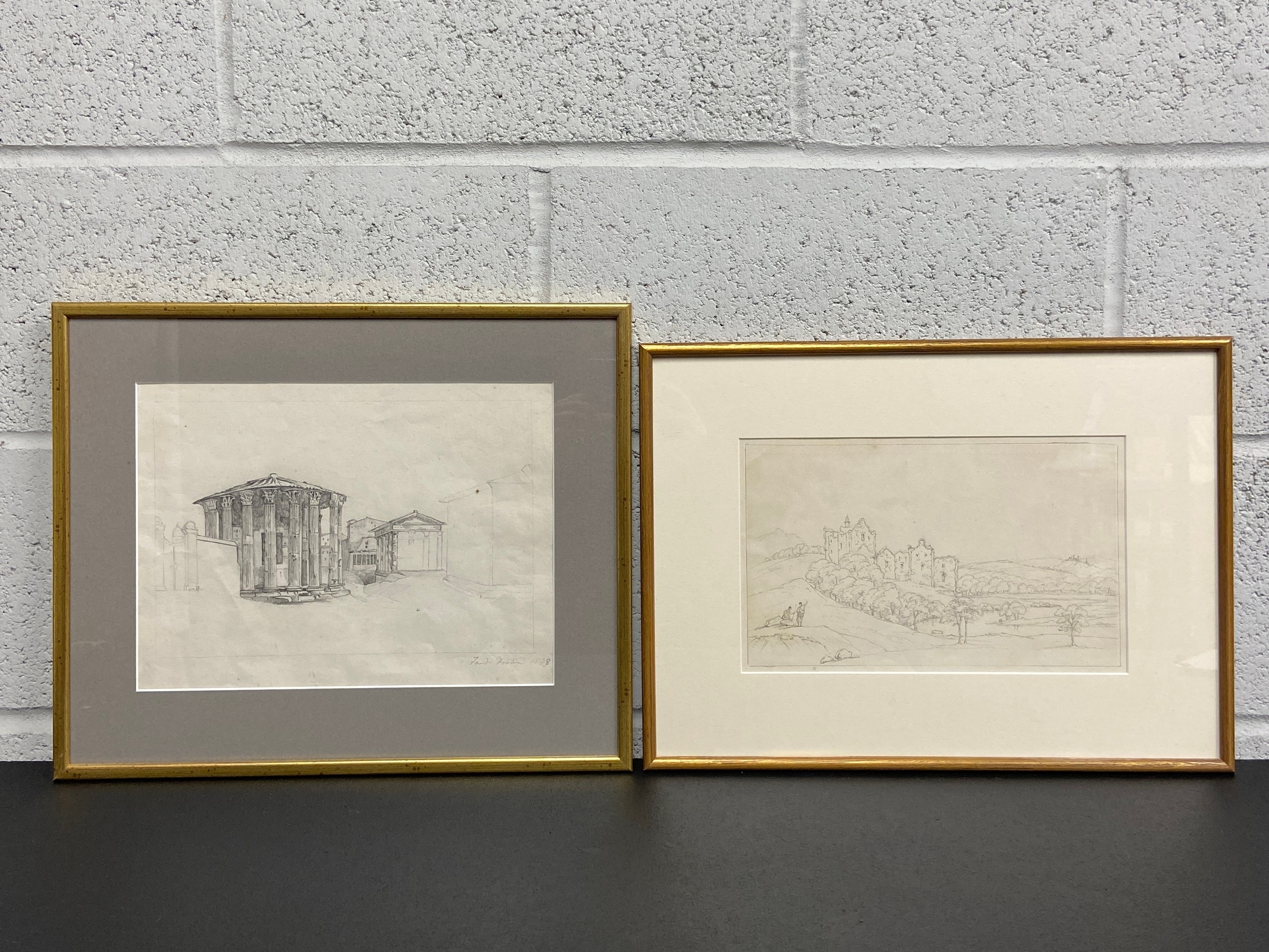 Frederick | Two pencil drawings to include an early 19th century study ...
