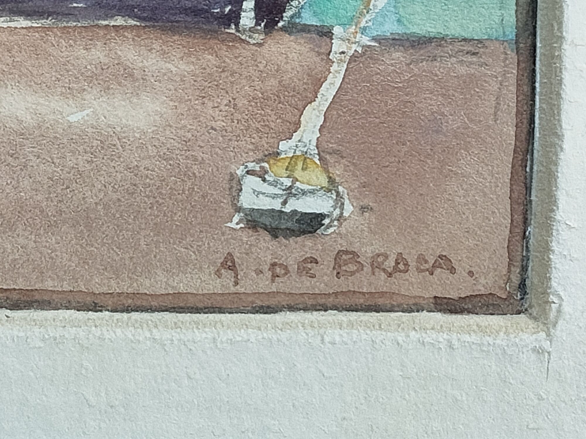 Artwork by Alexis De Broca, Locmalo - Port Louis, Made of watercolor