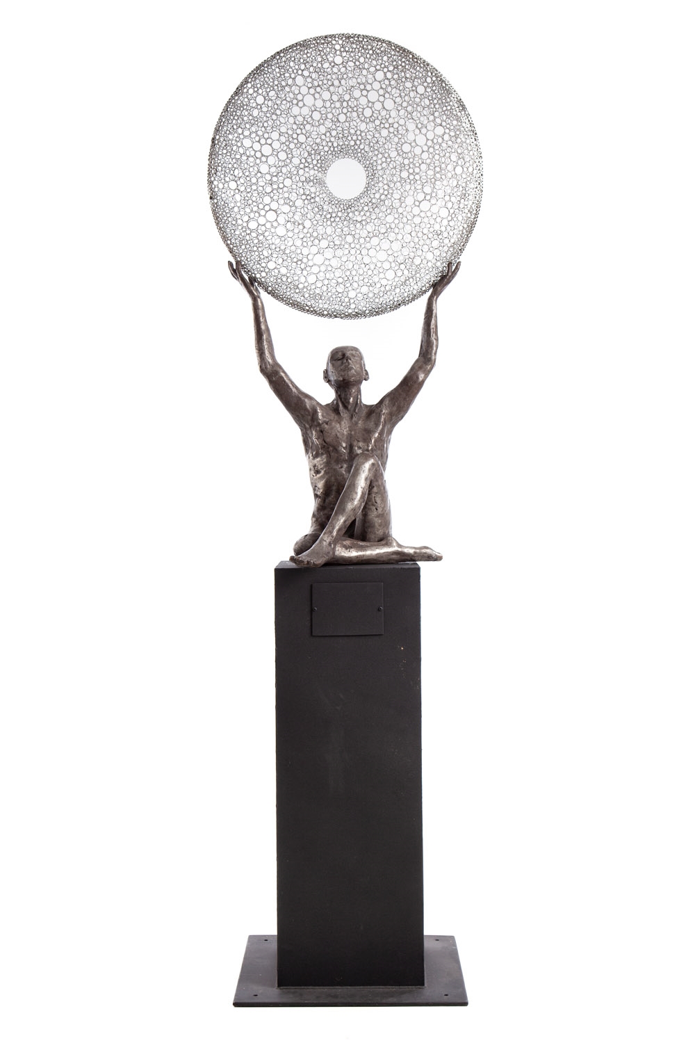 Artwork by Marek Zyga, All the midnights in the world, Made of metal, bronze