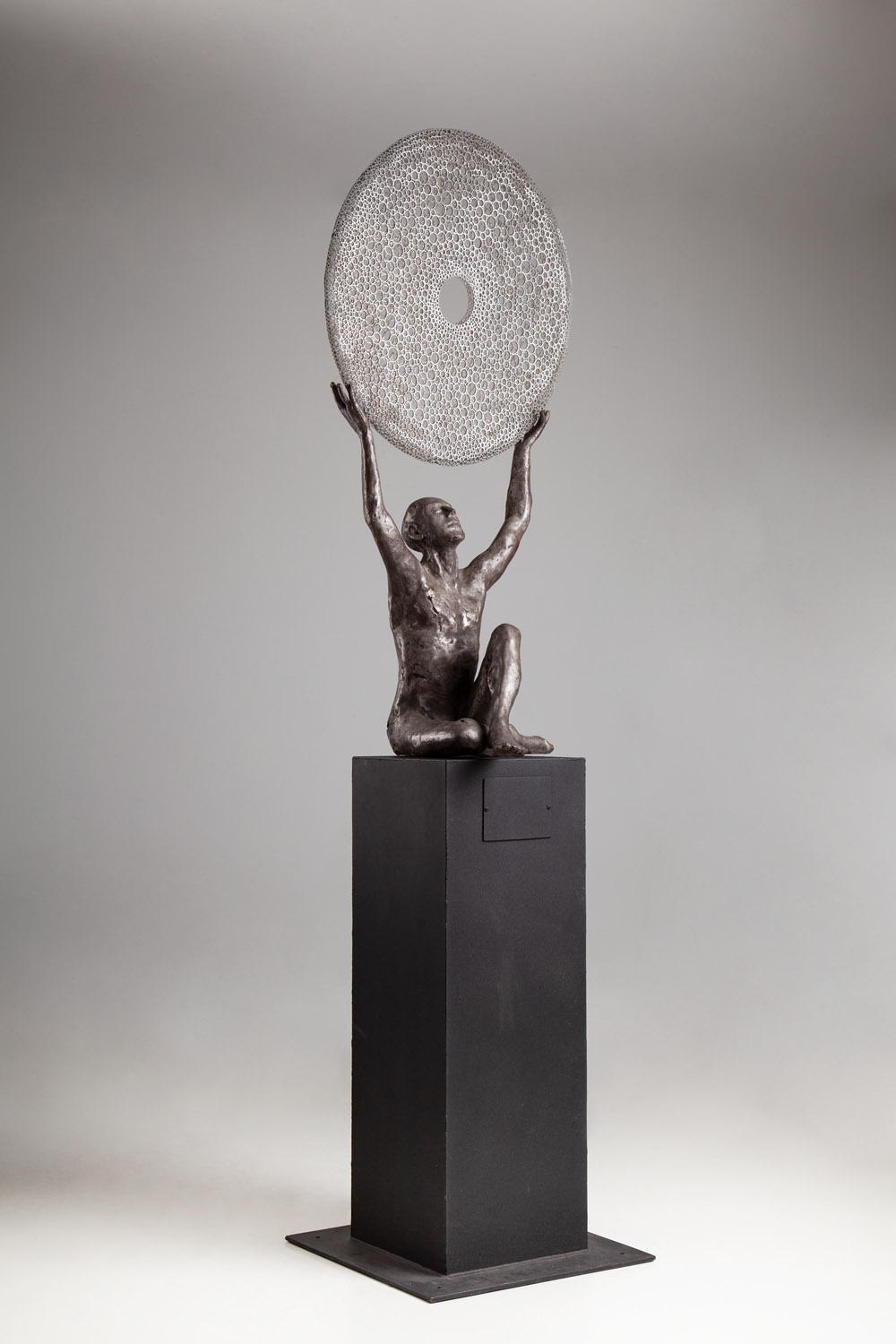 Artwork by Marek Zyga, All the midnights in the world, Made of metal, bronze