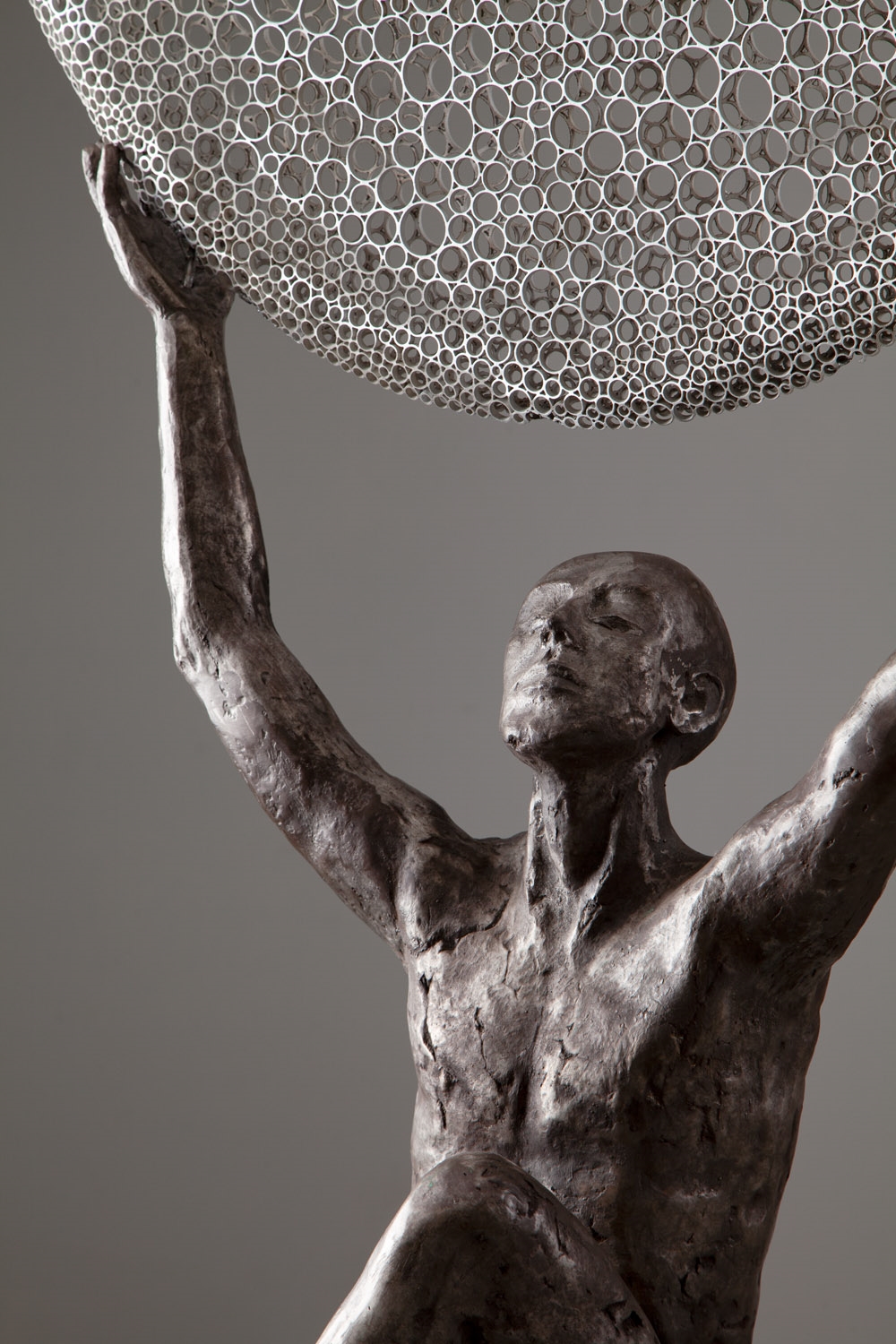 Artwork by Marek Zyga, All the midnights in the world, Made of metal, bronze