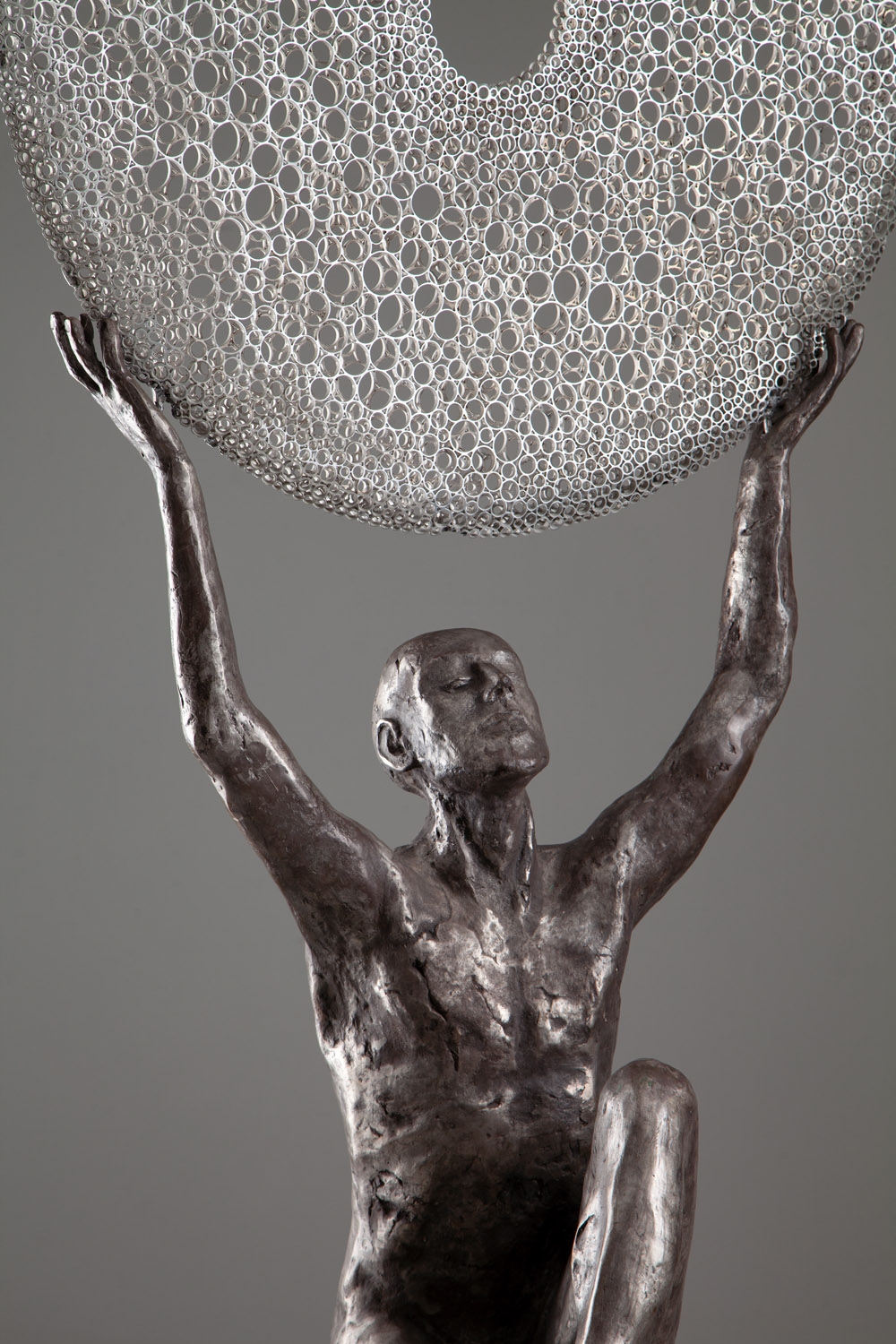 Artwork by Marek Zyga, All the midnights in the world, Made of metal, bronze