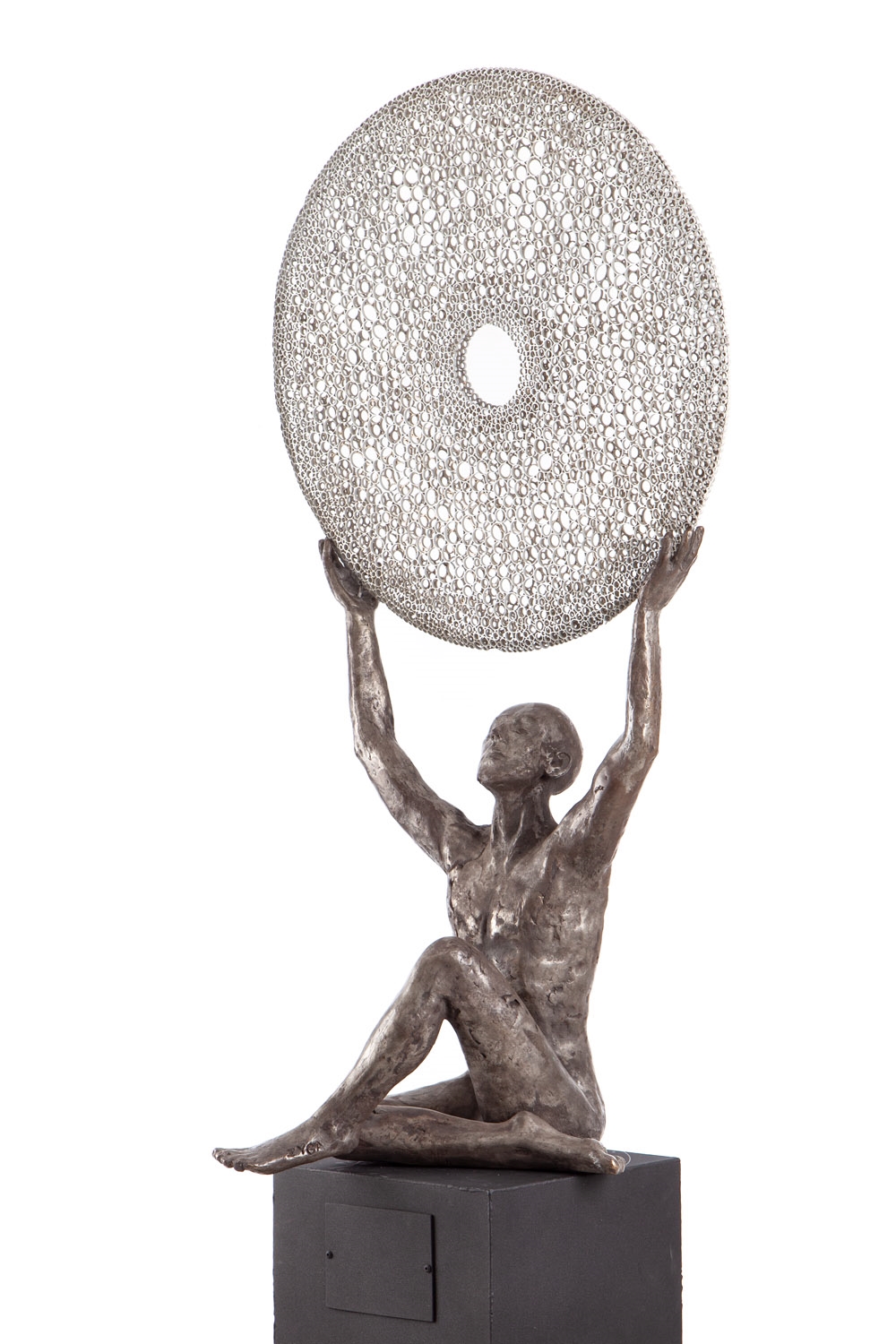 Artwork by Marek Zyga, All the midnights in the world, Made of metal, bronze