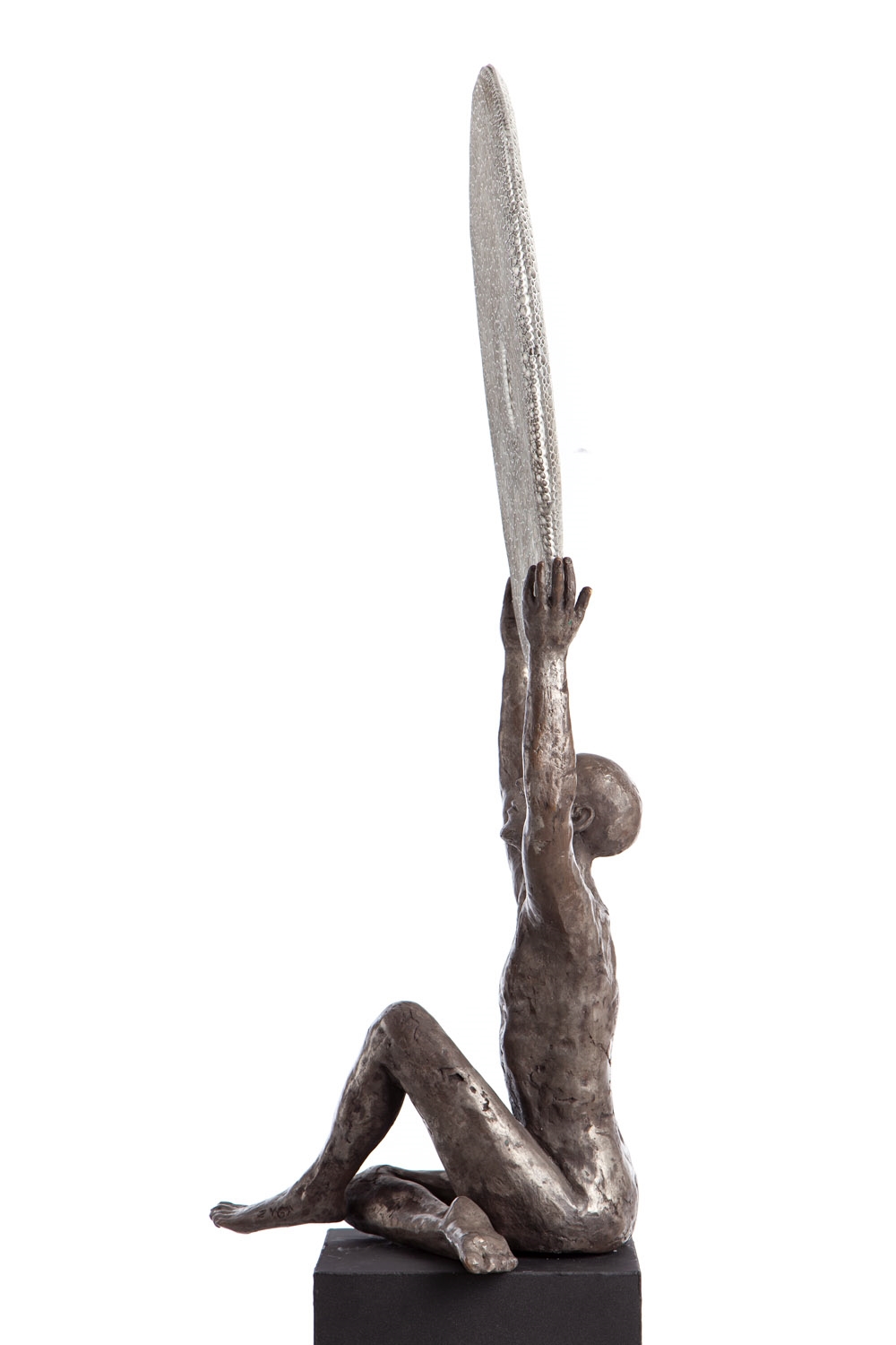 Artwork by Marek Zyga, All the midnights in the world, Made of metal, bronze