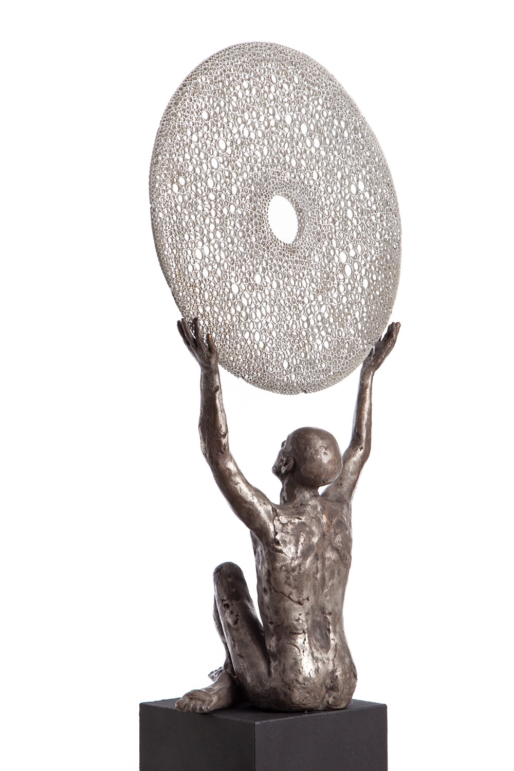 Artwork by Marek Zyga, All the midnights in the world, Made of metal, bronze