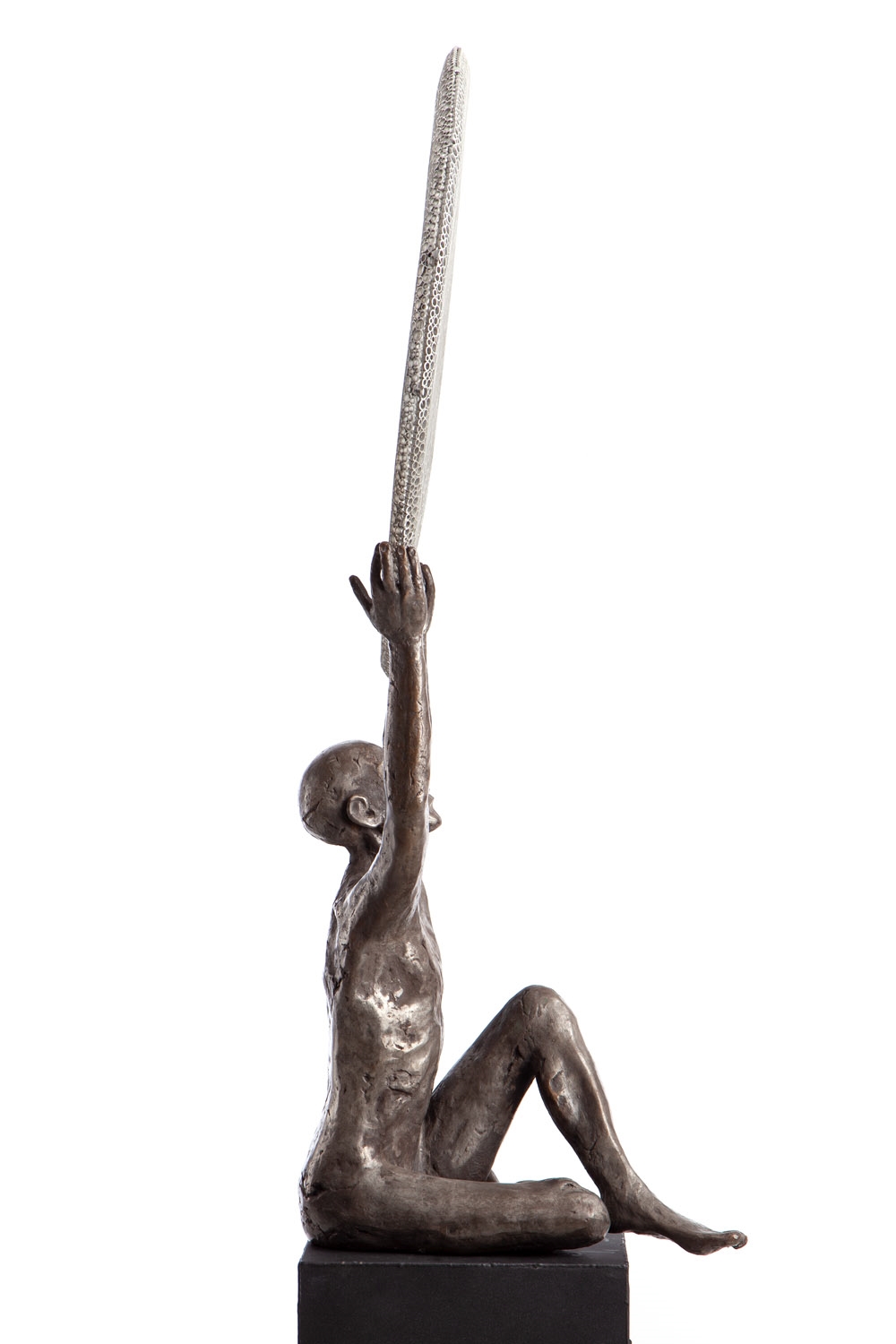 Artwork by Marek Zyga, All the midnights in the world, Made of metal, bronze