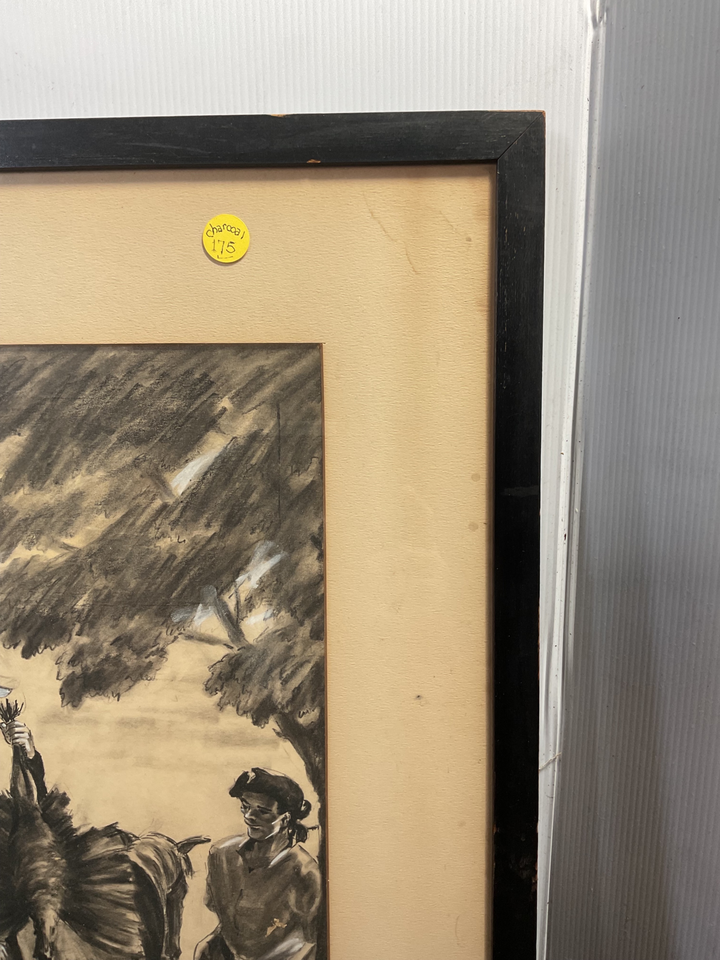 James Grinstead | Charcoal drawing by James Grinstead depicting a group ...