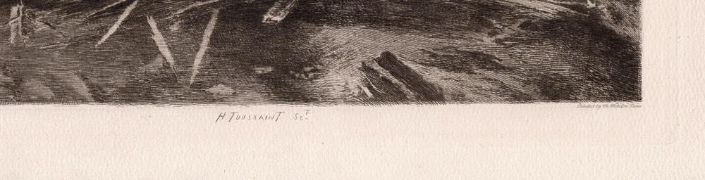 Artwork by Jean-Jacques Henner, A Martyr, Made of etching on thick laid paper