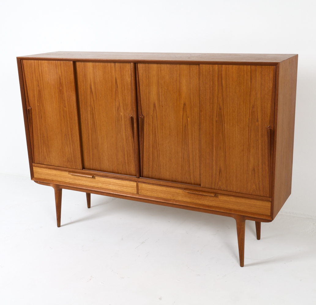 Artwork by Omann Jun, OMANN JUN DANISH TEAK SIDEBOARD C. 1960S, Made of TEAK