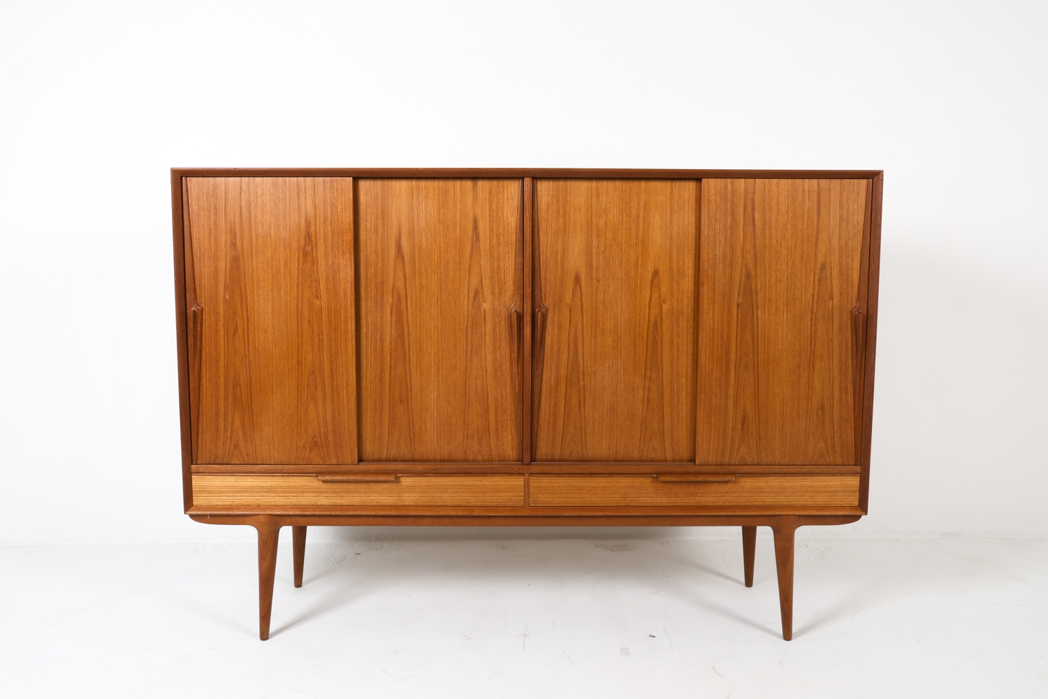 Artwork by Omann Jun, OMANN JUN DANISH TEAK SIDEBOARD C. 1960S, Made of TEAK