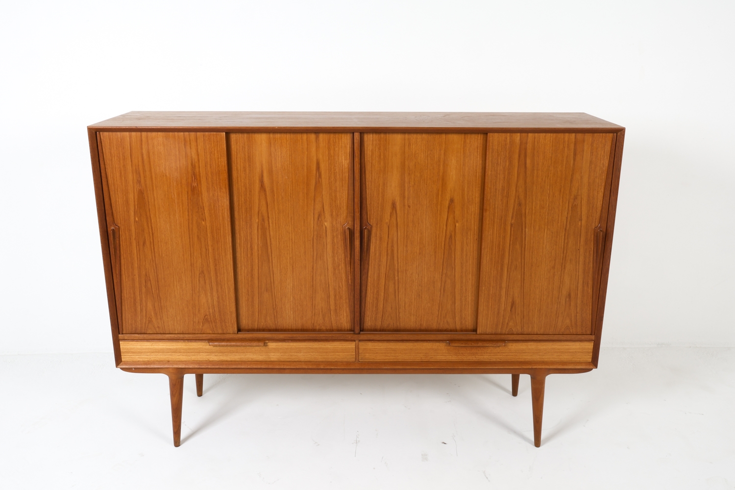 Artwork by Omann Jun, OMANN JUN DANISH TEAK SIDEBOARD C. 1960S, Made of TEAK